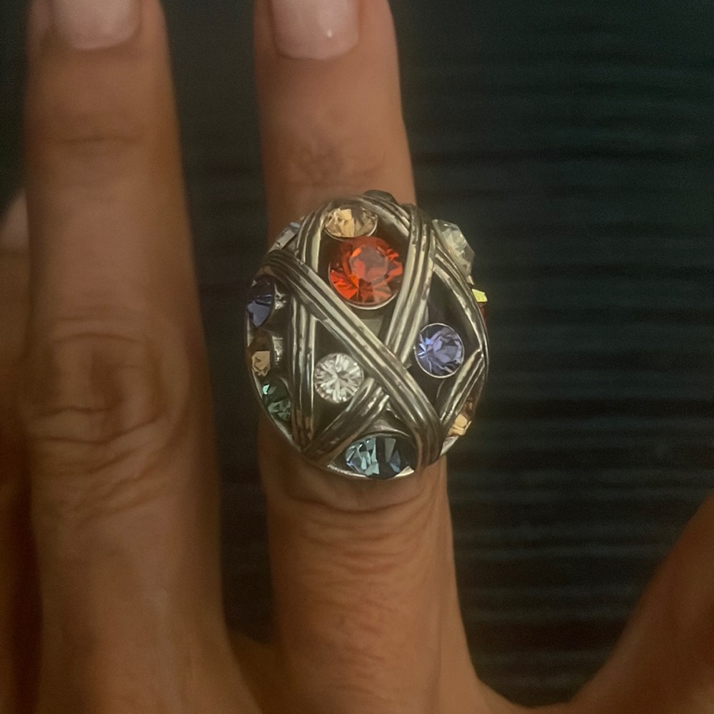 Brighton ring multi stone. None are missing just too many rings!